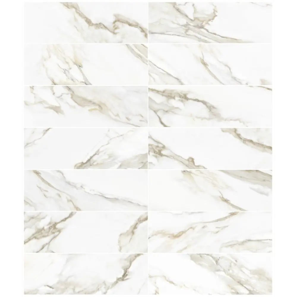 Глазурованный керамогранит Global Tile Alfa_GT 19.7x60 см 1.182 м² матовый цвет белый 89456534 STLM-2194367 - Вид №2