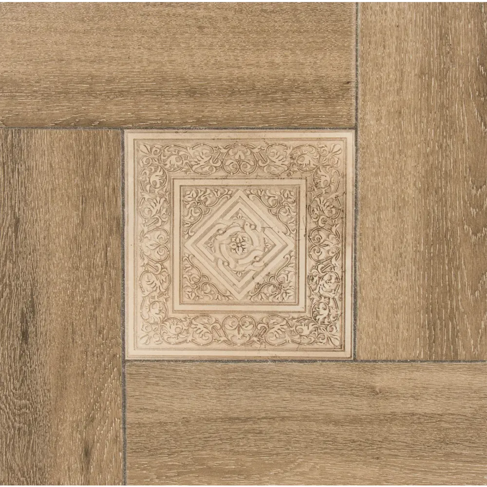 Плитка напольная Alma Ceramica «Ранчо» 41.8х41.8 см 1.92 м² цвет коричневый STLM-2014309 - Вид №1