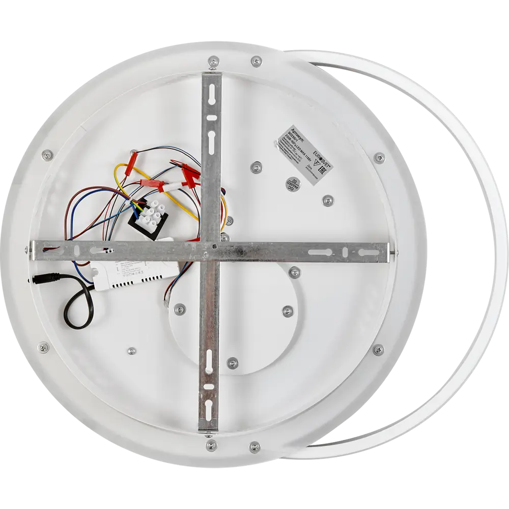 Светильник потолочный светодиодный Eurosvet Caroline 90256/1 с пультом управления, 15 м², регулируемый белый свет, цвет белый STLM-2168928 - Вид №5