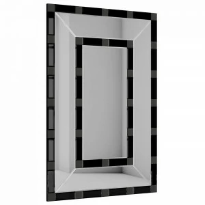 Зеркало большое черное с декором "Перфект" GRAUM ДИЗАЙНЕРСКИЕ 304120 Черный