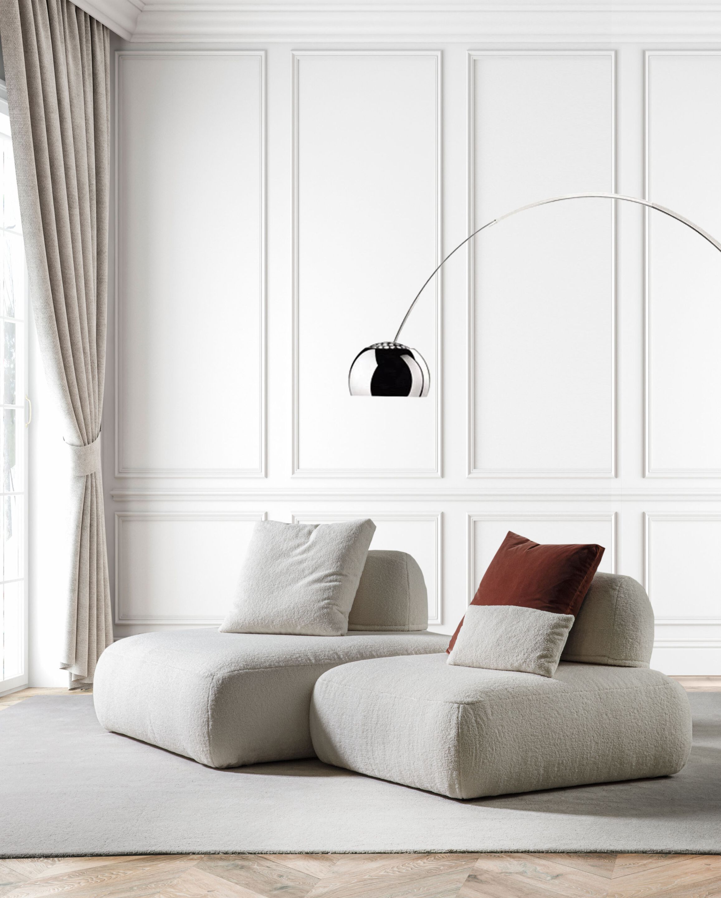 Модульный съемный диван из ткани GRUPPO FOX день Фокса ARCH-00059285 - Вид №8