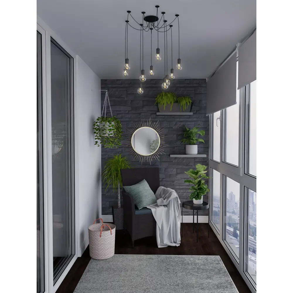 Корзина мягкая Kub HAP8549, 34х36х34 см, 36 л, пальмовое волокно STORIDEA STLM-2190692 - Вид №7