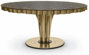 Essential Home Круглый обеденный стол из латуни