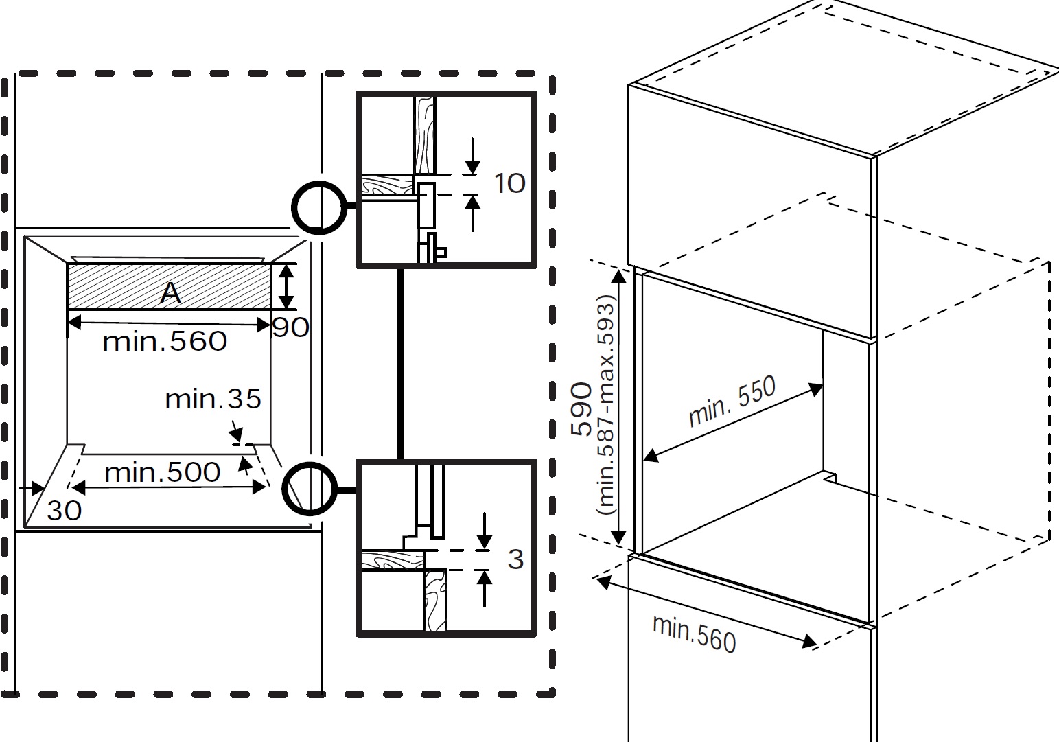 9987780 Электрический духовой шкаф Indesit IFE 3841 J IX серебристый STDN-0109686 - Вид №10