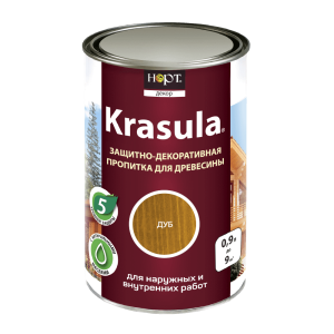 91143935 Защитно-декоративный антисептик для древесины Красула/Krasula дуб 0.9 л STLM-0498664 НОРТ