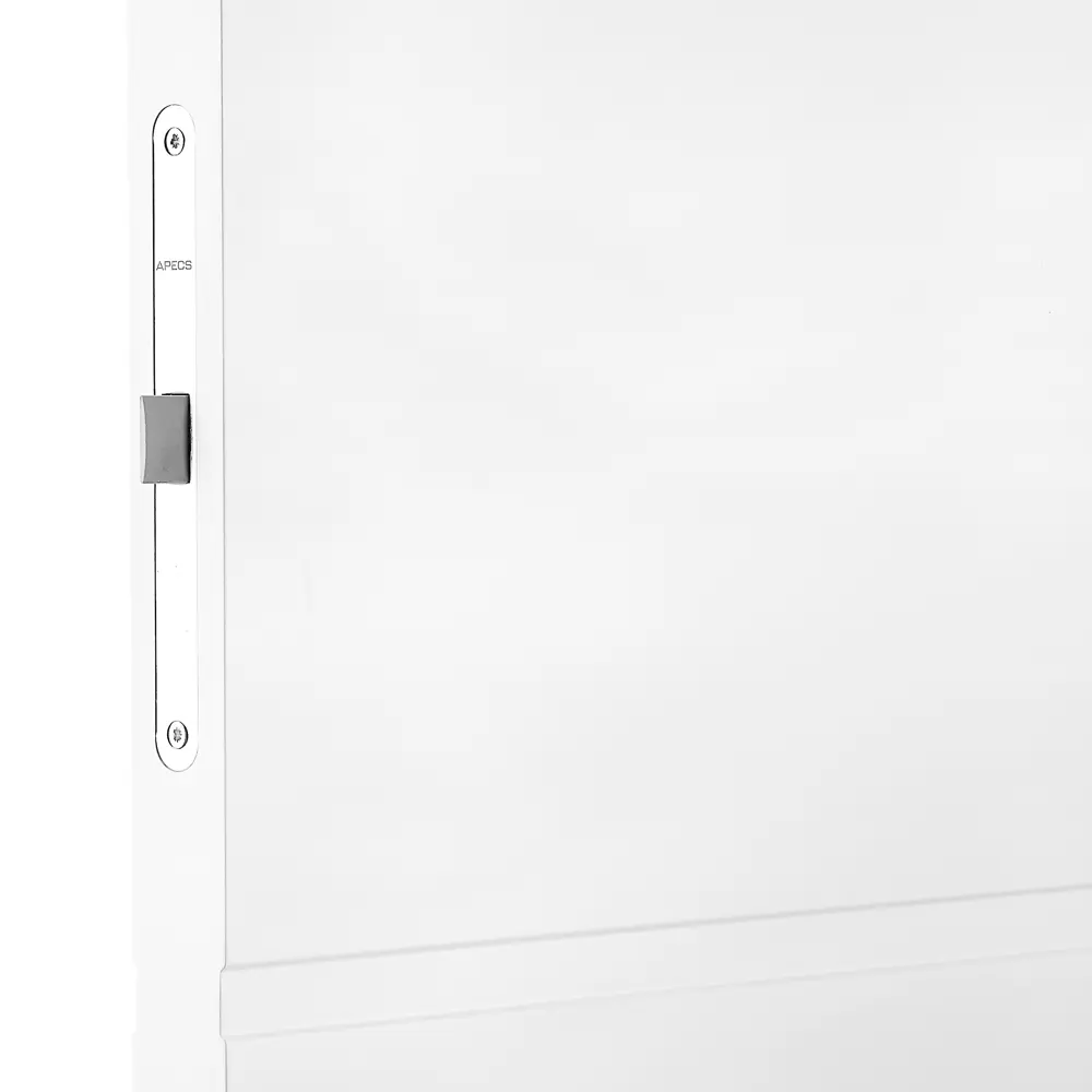 Дверь межкомнатная глухая Рива 70x200 см эмаль белый с замком ПРИНЦИП STLM-2072402 - Вид №4