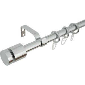 Карниз однорядный Цилиндр Inspire 160-300 см цвет хром