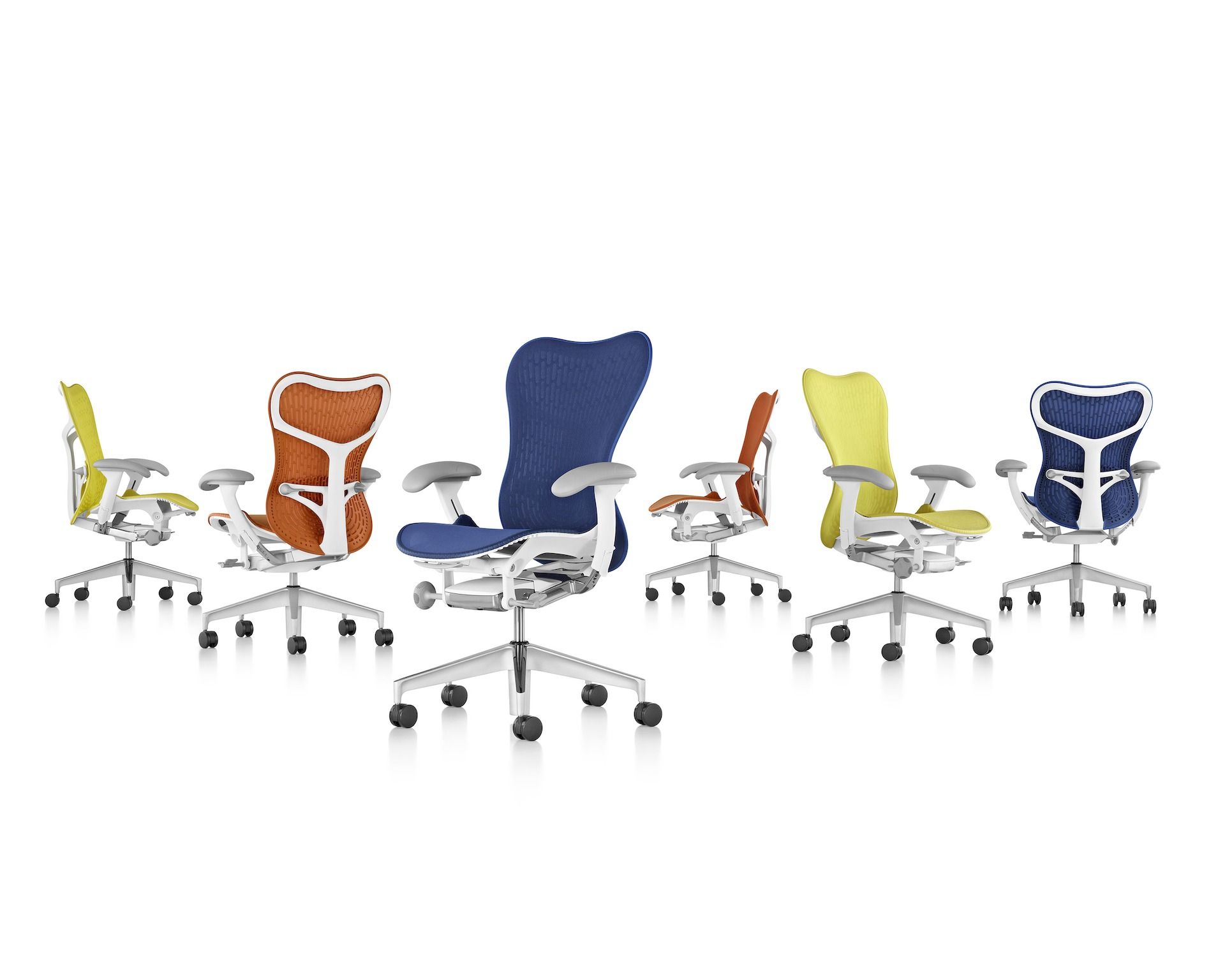 Эргономичное офисное кресло с вращающейся тканью Butterfly Herman Miller Mirra 2 ARCH-00092336 - Вид №21