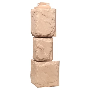 Угол наружный к фасайдингу Country камень крупный цвет бежевый