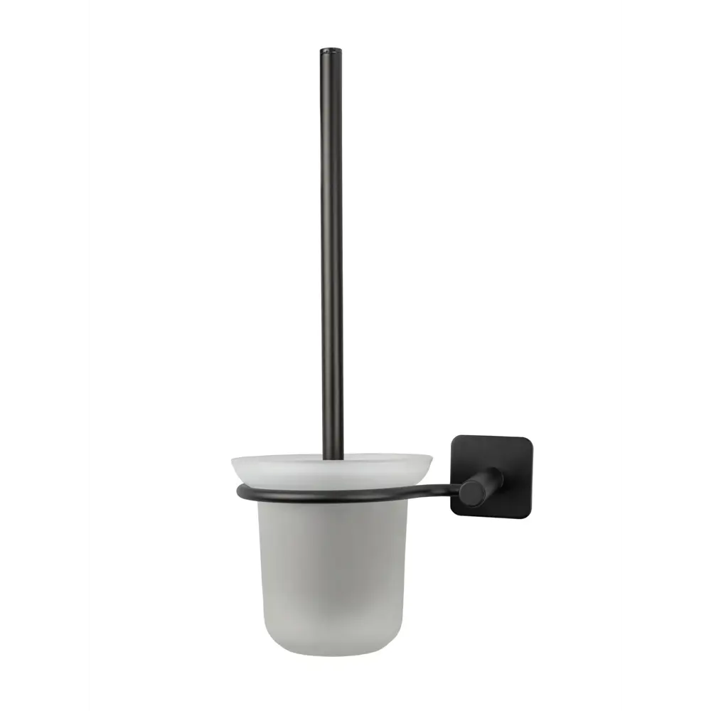 Ершик для унитаза Аквалиния цвет черный Черный на липучке STLM-2014466