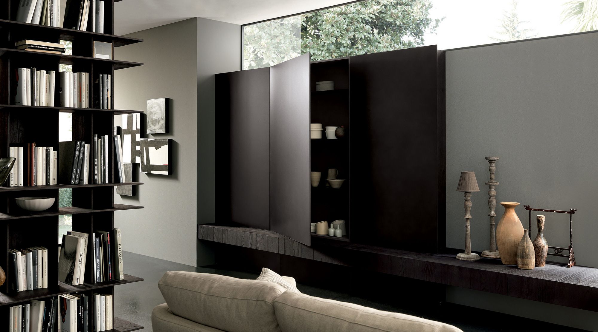 Дубовая стена со встроенным освещением MODULNOVA Blade ARCH-00141496 - Вид №1