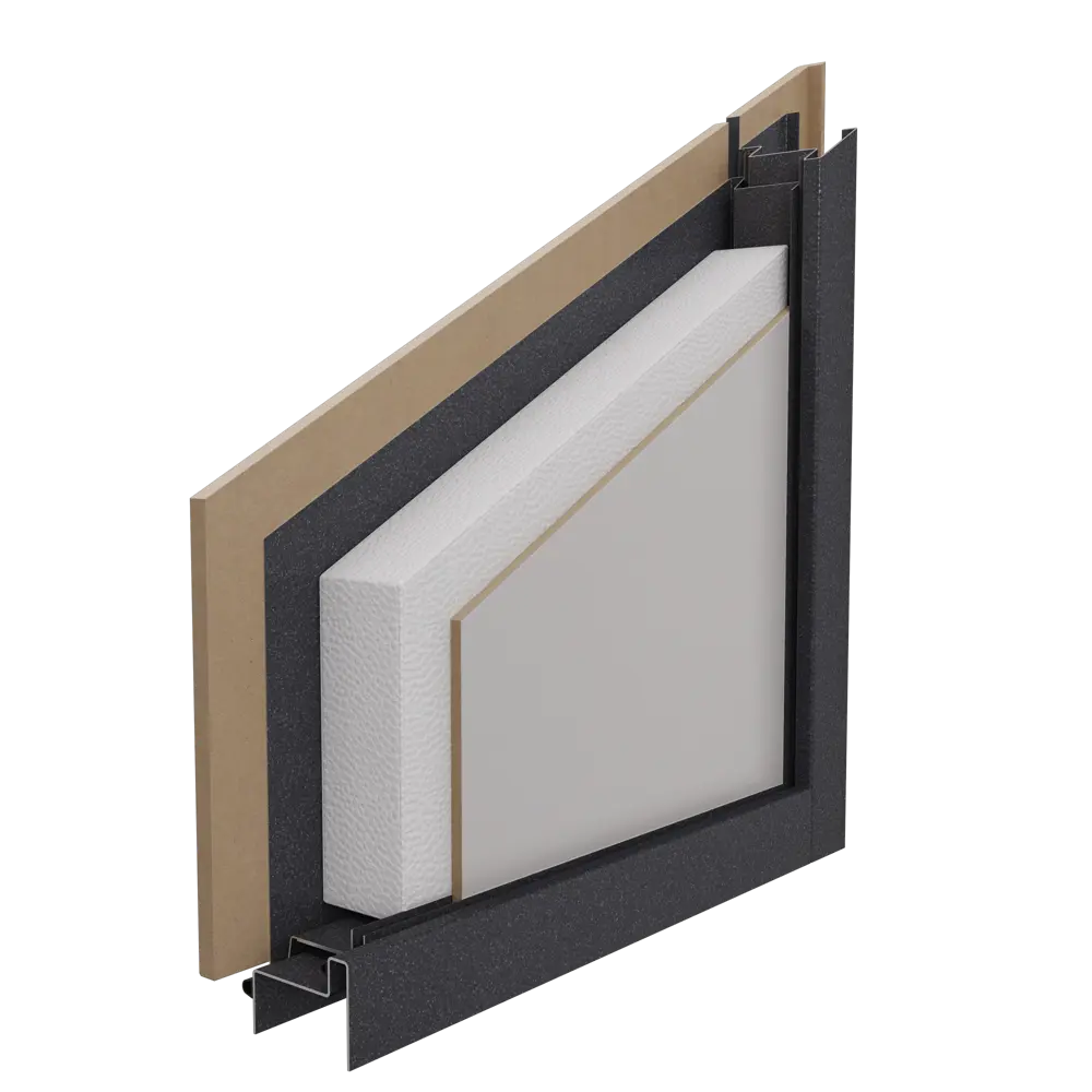 Входная дверь Гибсон 86x205 см левая айвори с зеркалом TOREX STLM-2058302 - Вид №19