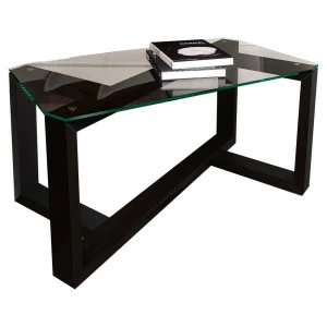 Журнальный столик стеклянный на черном каркасе 100 см "Палли-3" GRAUM  304085 Прозрачный;черный