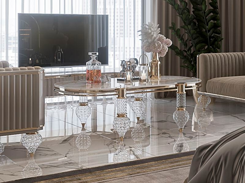 Овальный журнальный столик Zebrano Velovis ARCH-00062297 - Вид №4