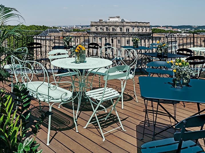 Стальная садовая скамейка с подлокотниками Fermob 1900 ARCH-00064429 - Вид №4