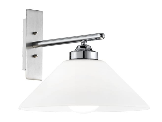 Светодиодный настенный светильник из латуни и стекла с фиксированным кронштейном Cremasco Illuminazione Венецианская традиция ARCH-00103640 - Вид №1