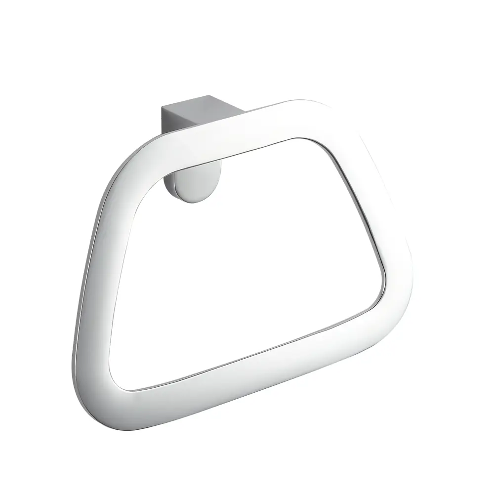 Полотенцедержатель-кольцо IDDIS Lahta хром с плавными формами 89379375 STLM-1581075
