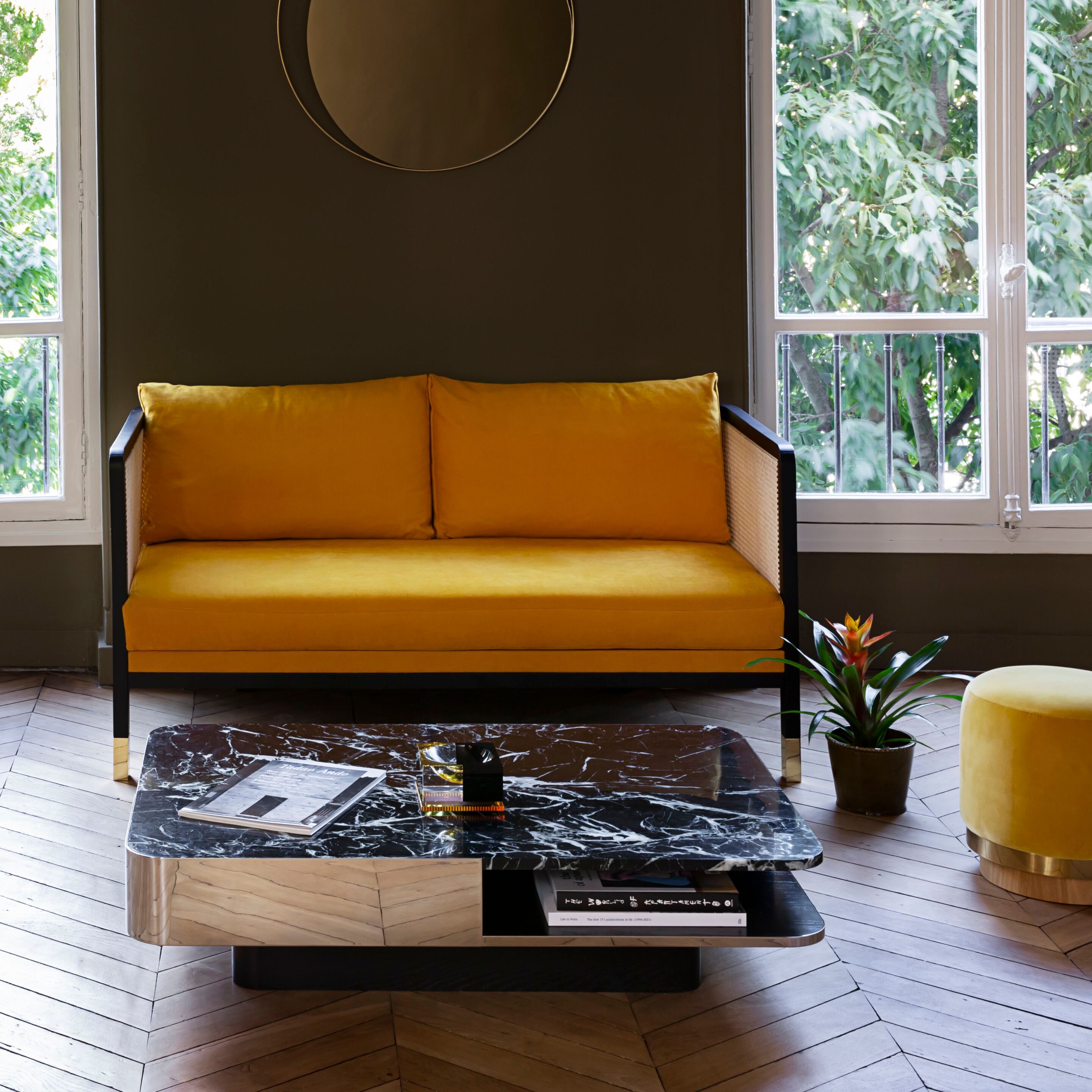 2-местный бархатный съемный диван RED EDITION плетеная ARCH-00107276 - Вид №4