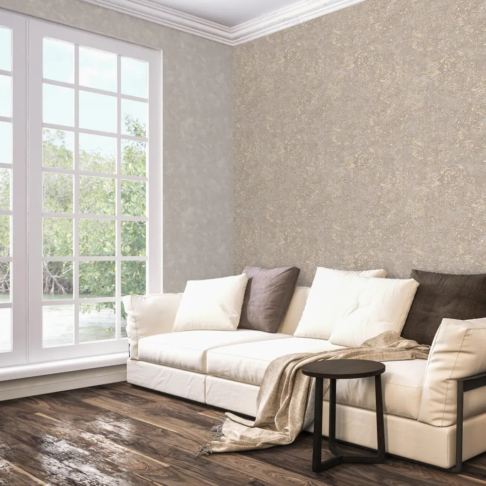 Обои флизелиновые Inspire Samarkand коричневый фон 1.06 м STLM-2022260 - Вид №3