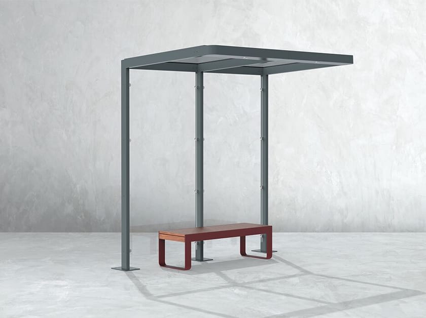 2-модульный навес из стали и стекла DIMCAR Я ARCH-00004265