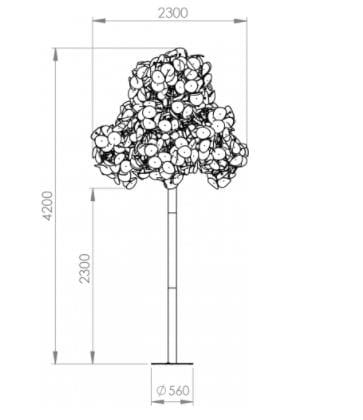 Металлический торшер Green Furniture Concept бесшовные ARCH-00152952 - Вид №5