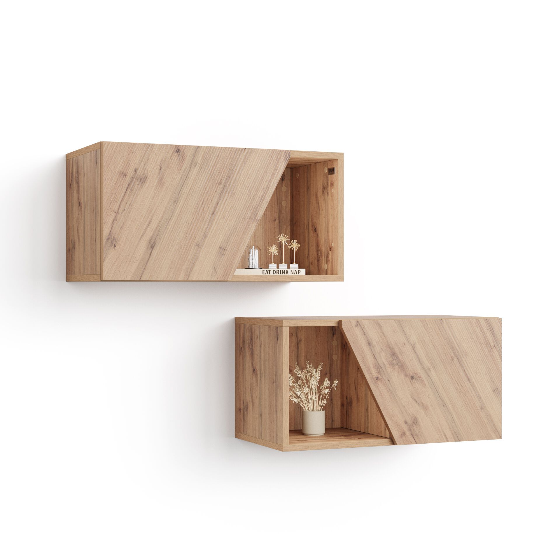 Навесной шкаф из меламиновой ткани с дверным полотном Mobili Fiver EMMA ARCH-00142732 - Вид №12