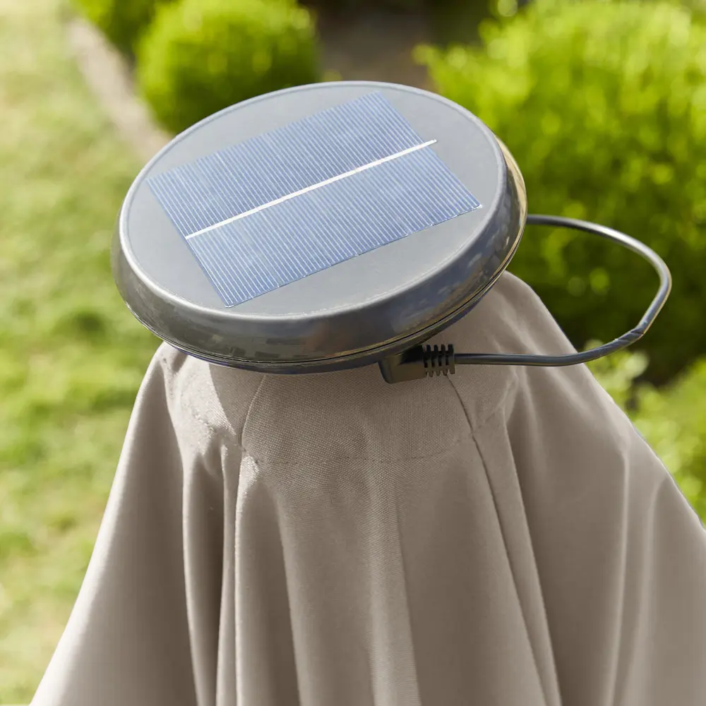 Зонт садовый Naterial Sonora 2.8х3.9 м бежевый с подставкой STLM-2005796 - Вид №24