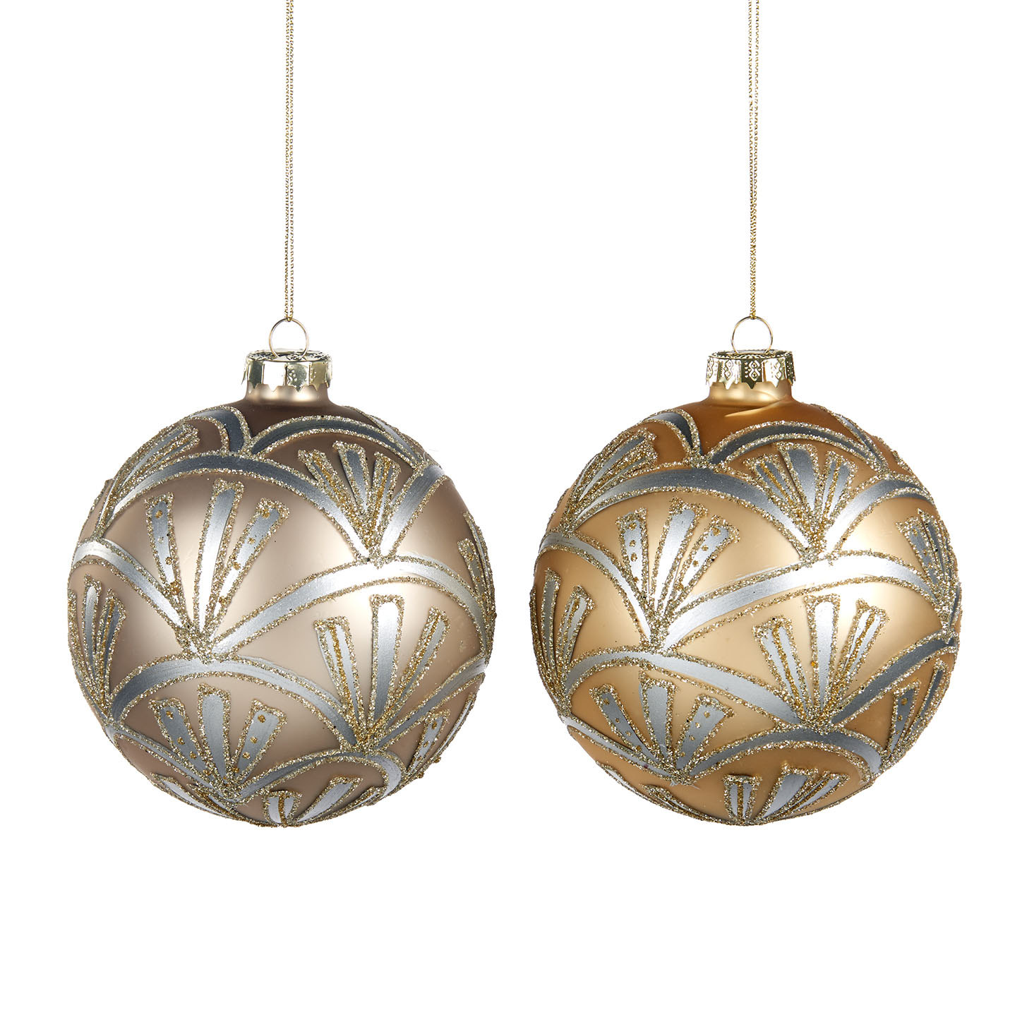 P 35203 Шар матовый серебро, золото, в ассортименте 10 см (цена за шт) GOODWILL Santreyd 