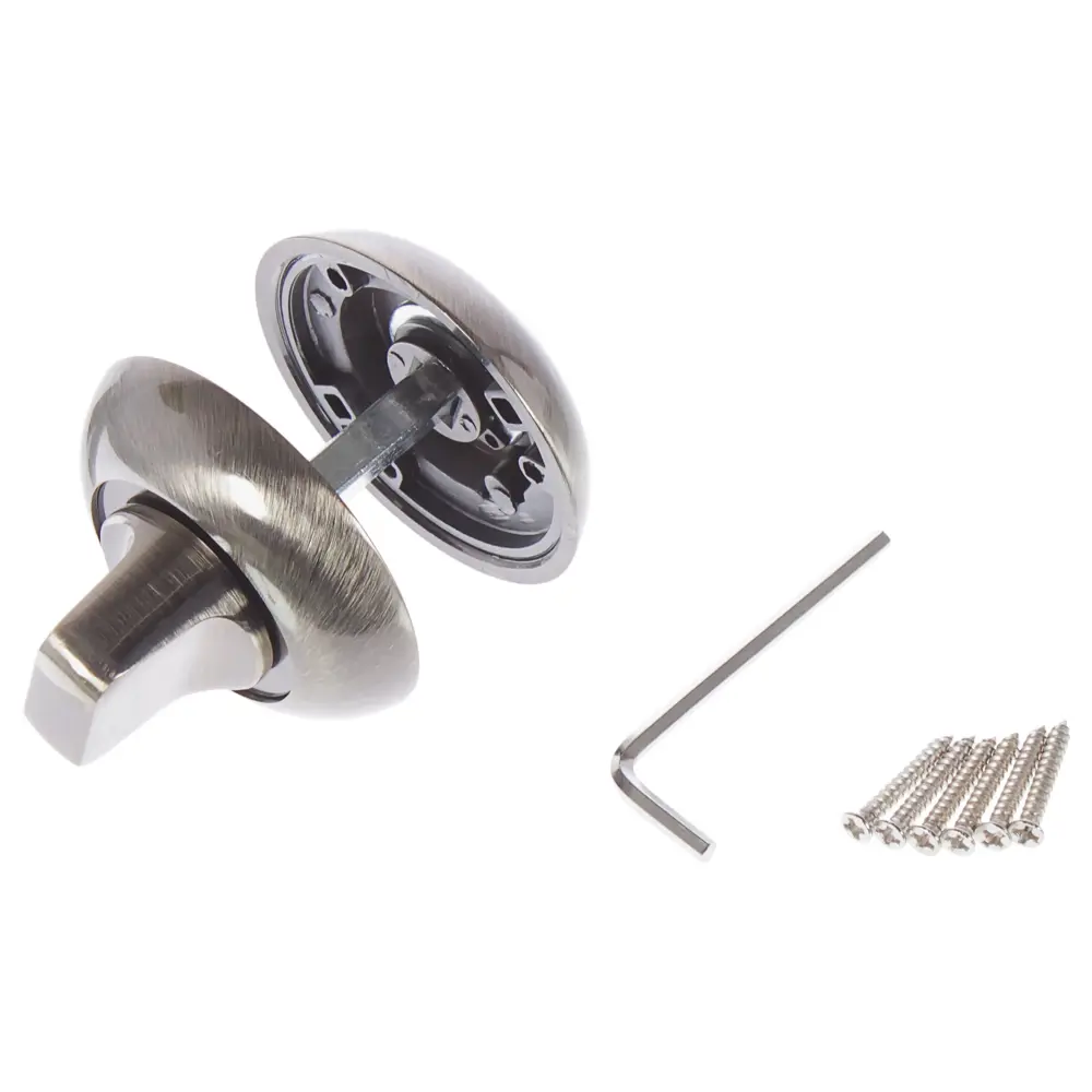 Фиксатор-вертушка для дверей Inspire круглый, цвет бронзовый STLM-2165733 - Вид №1