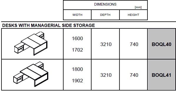 Множественный прямоугольный стол со встроенной полкой MDD Ogi ARCH-00055054 - Вид №5