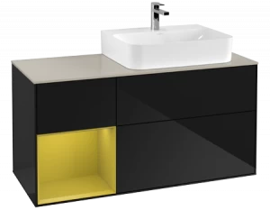 Villeroy&Boch Тумба под раковину Прямоугольная версия F143HEPH Finion Glossy Black Lacquer