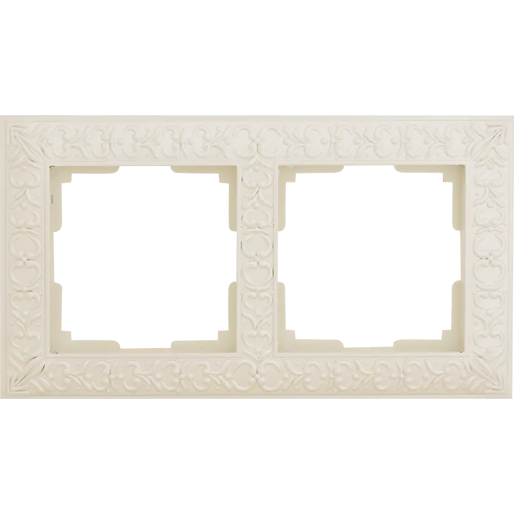 Рамка для розеток и выключателей Werkel Antik 2 поста, цвет жемчужный STLM-2062122