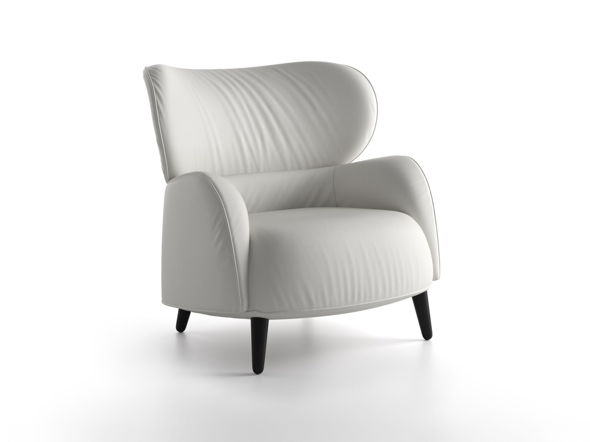 Кожаное кресло с подлокотниками Natuzzi Italia BLOSSOM ARCH-00031285 - Вид №1