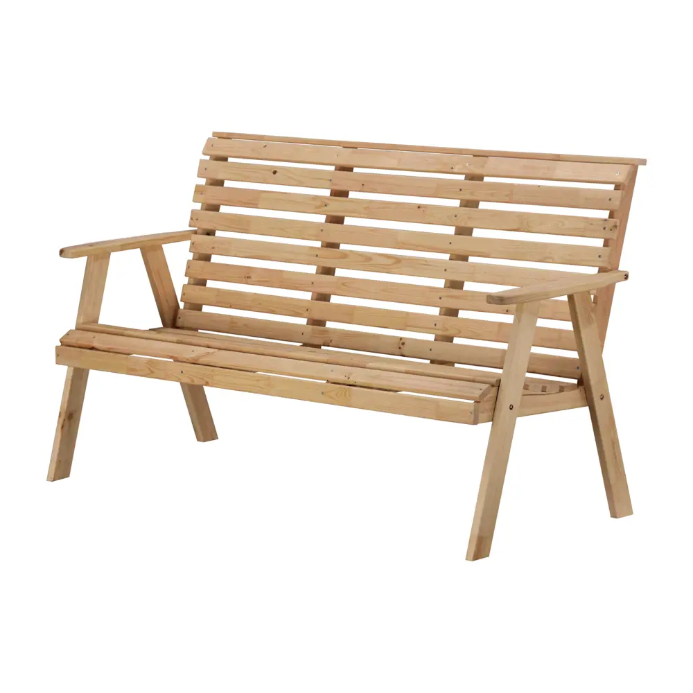 Скамья-софа садовая Солберга 74x157x96 см дерево бежевый Santreyd STLM-2032576