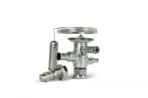 Danfoss TUA/TUAE — Клапаны терморегулирующие со сменными клапанными узлами TUA Корпус клапана с элементом термостат 068U2308