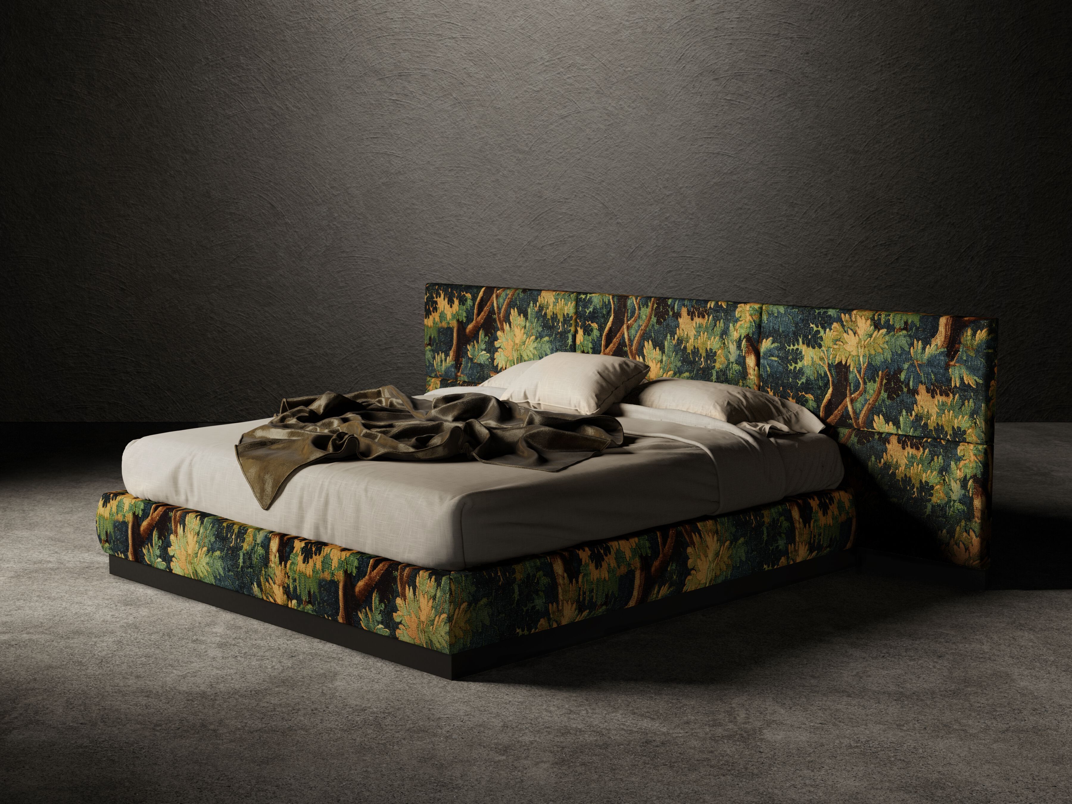 Мягкая кровать из ткани GIOPAGANI SENZA FINE ARCH-00037504 - Вид №1