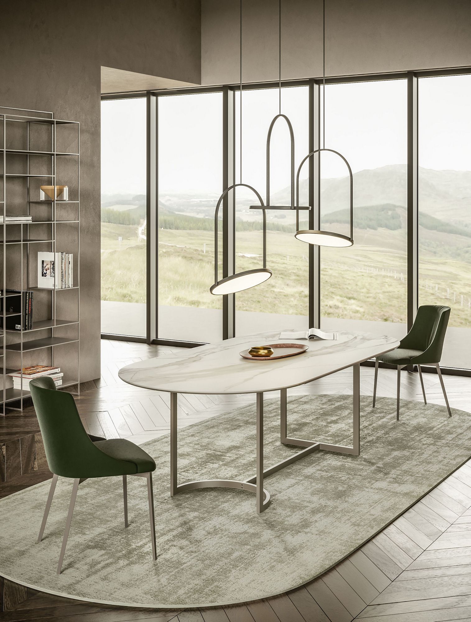 Стол с металлическим основанием Ronda Design SLICE ARCH-00056983 - Вид №4