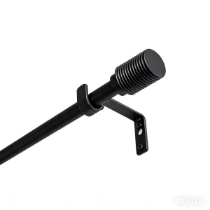 Настенный карниз раздвижной однорядный KREAFORTA Корк 1 d13/16 120-210 см металл цвет черный