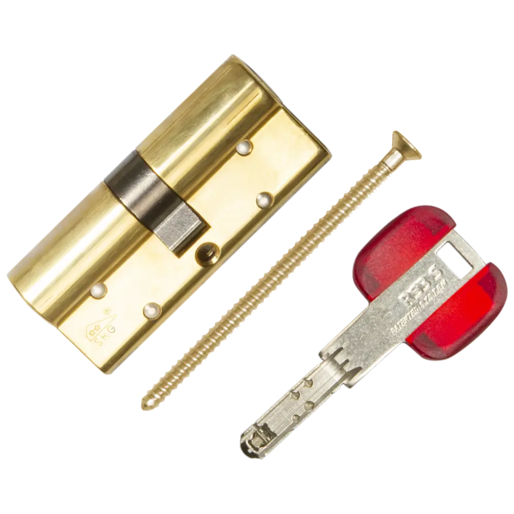 Цилиндр Cisa RS3 OL3S1-13.66, 30x10x30 мм, ключ/ключ, цвет латунь STLM-2101063 - Вид №1