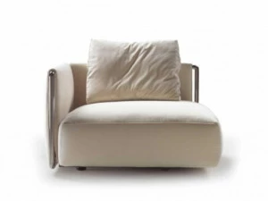 Flexform Кресло из ткани со съемным чехлом с подлокотниками Edmond