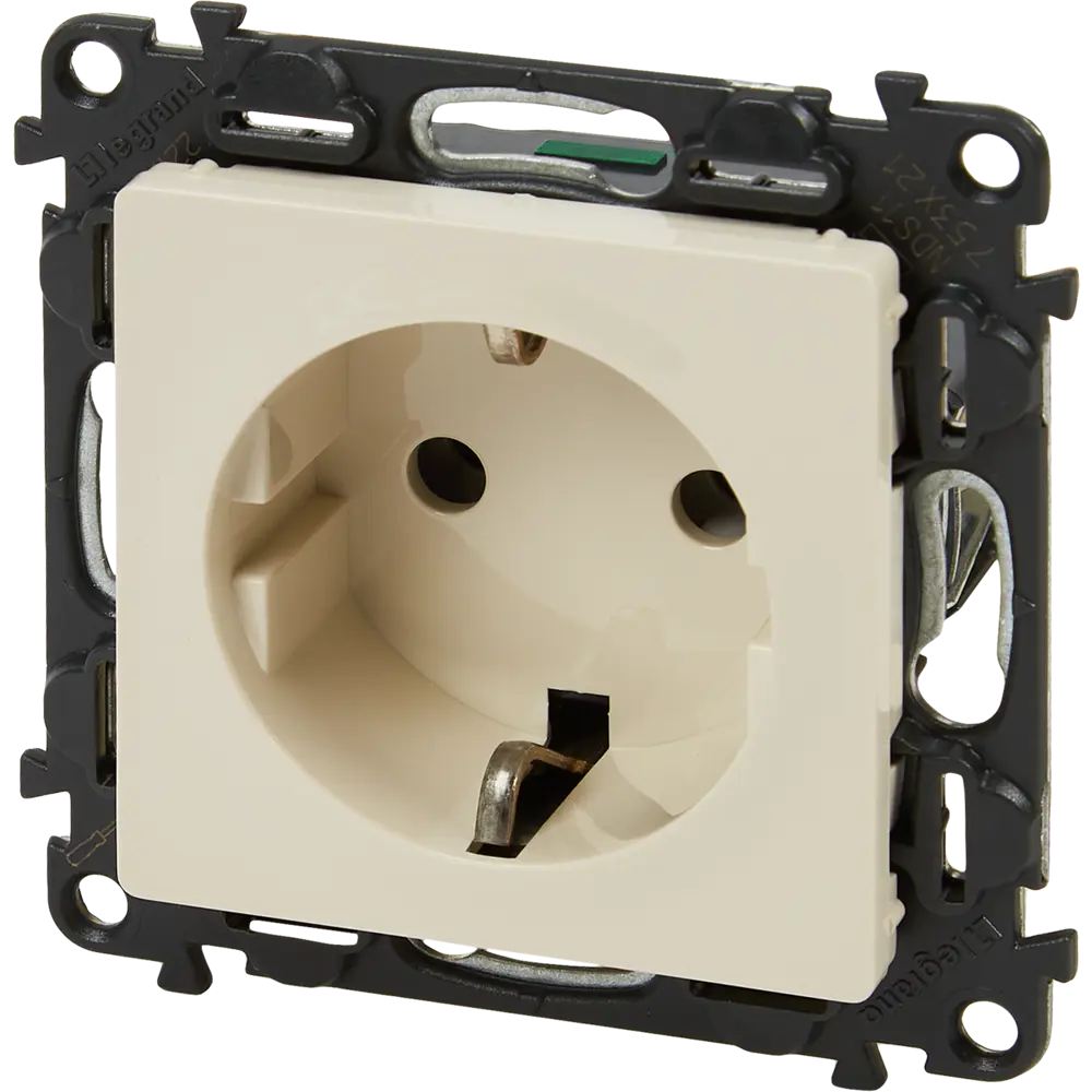 Розетка Legrand Valena life 2 контакта с заземлением цвет слоновая кость STLM-2120396 - Вид №1