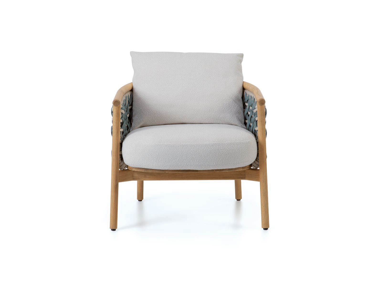 Садовое кресло из тикового дерева с подлокотниками Ethimo патио ARCH-00107007 - Вид №1