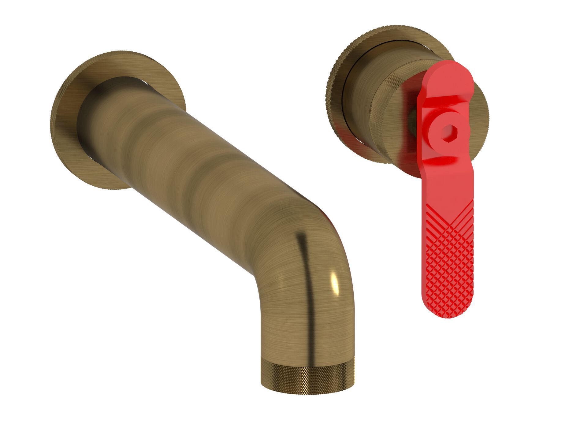 Настенный однорычажный смеситель для раковины с автоматическим сливом IB Bold ARCH-00025621