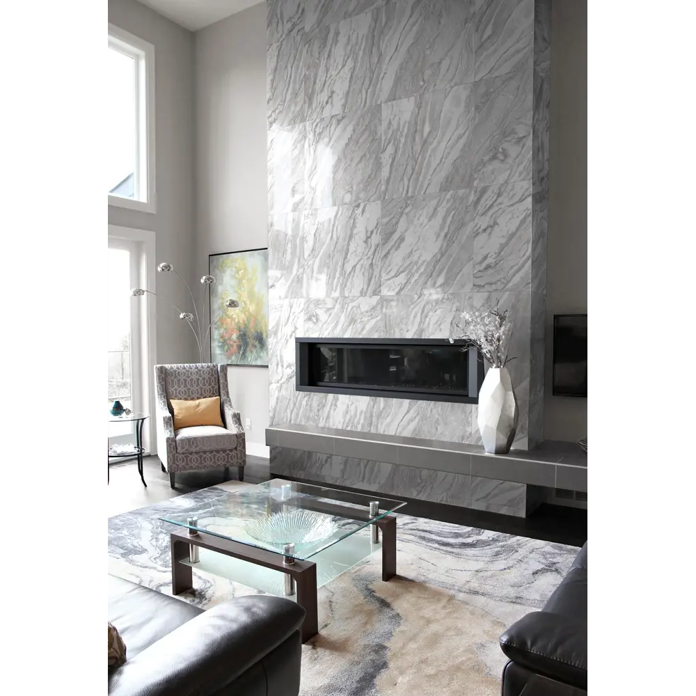 Глазурованный керамогранит Global Tile Vivanta_GT 60x60 см 1.44 м² лаппатированный цвет серый 89456543 STLM-2001672 - Вид №6