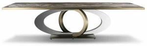 Reflex Прямоугольный обеденный стол из стеклянного мрамора Galassia