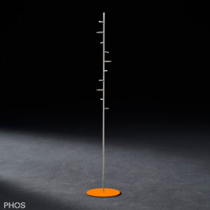 GSTH10-BPO Вешалка для одежды с 10 крючками, основание: оранжевое. PHOS