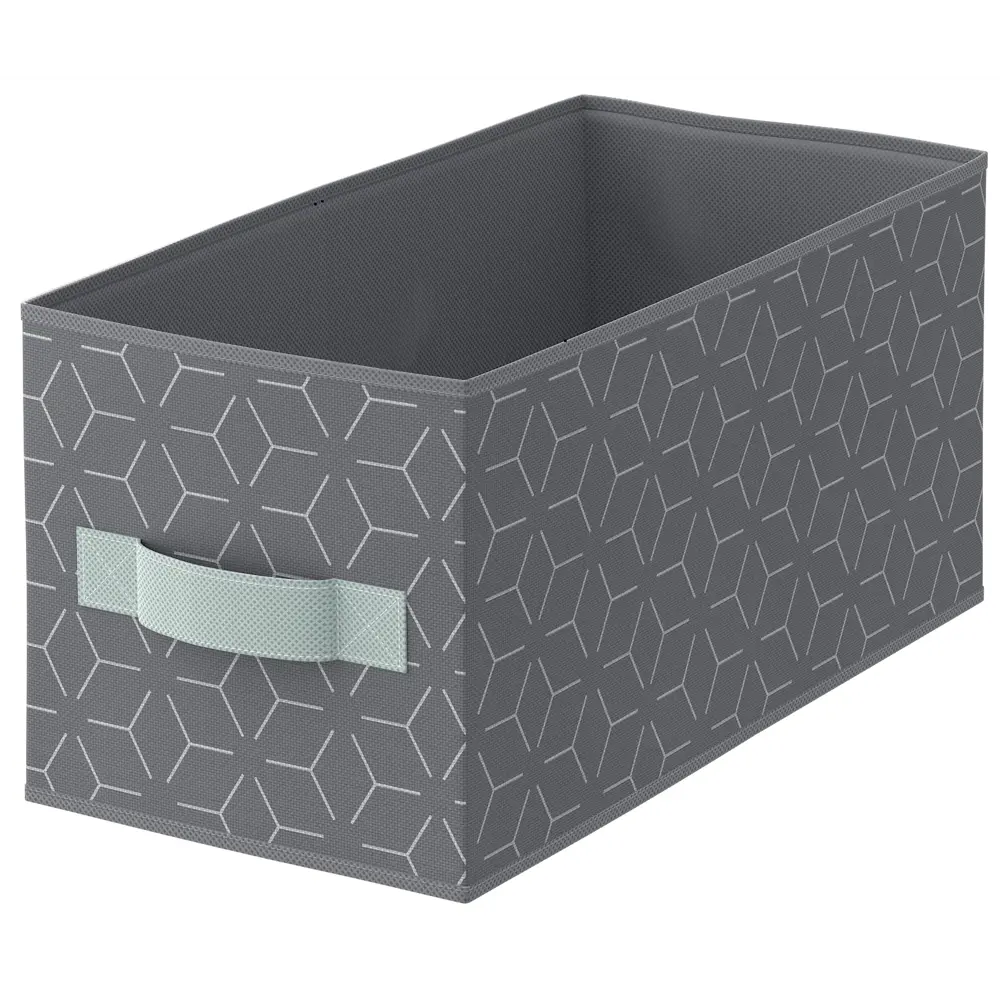 Короб Spaceo KUB Archi S 15x31x15 см 7 л полиэстер цвет комбинированный серый STLM-2067056