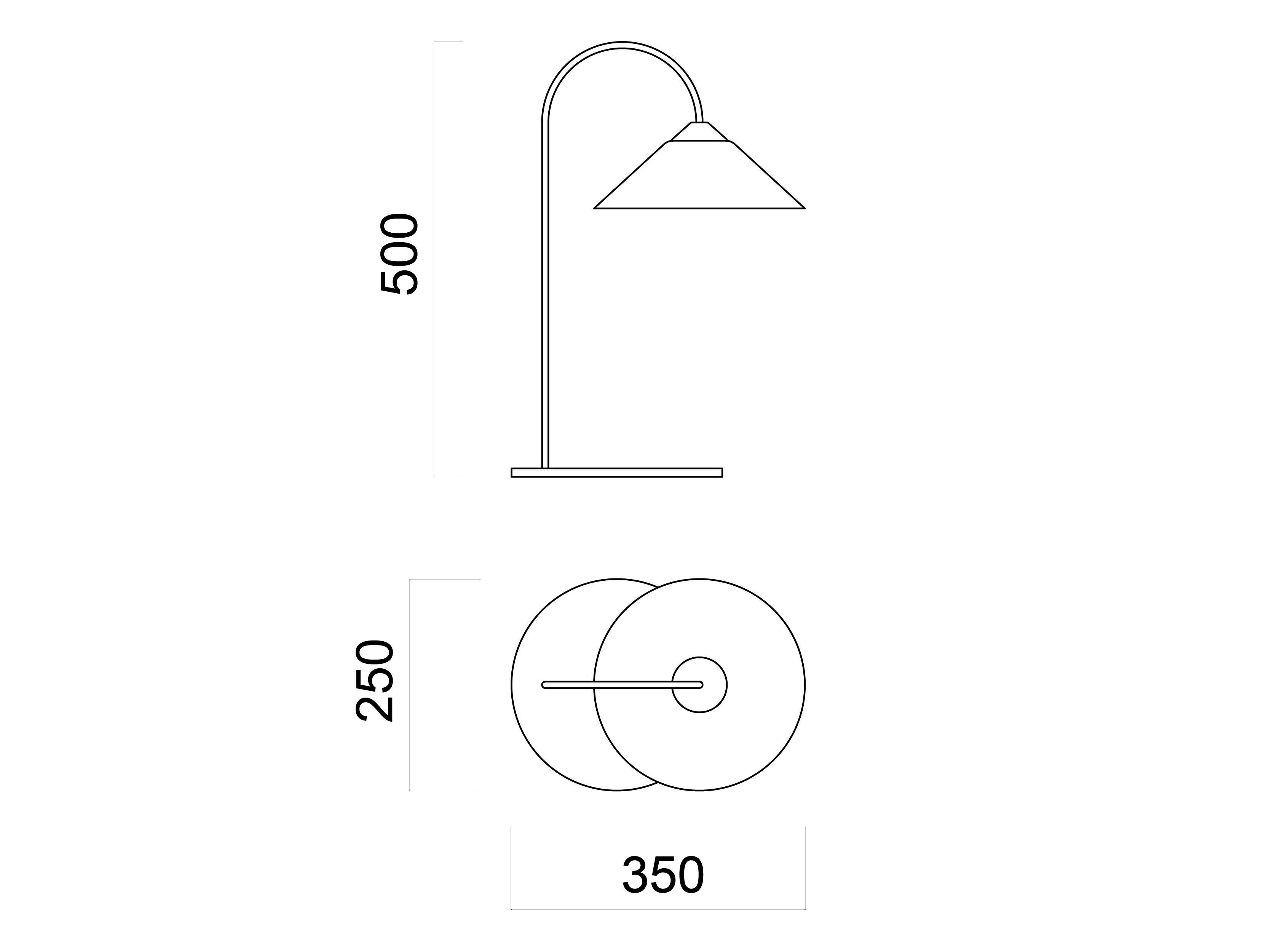 Галогенная настольная лампа WayPoint Chapeau ARCH-00101404 - Вид №13