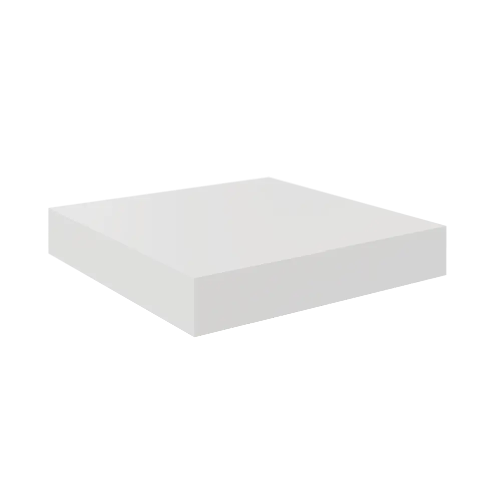 Полка настенная Spaceo White 23x23.5 см МДФ цвет белый STLM-2010120 - Вид №1