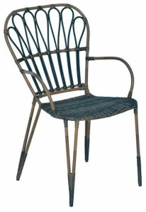 cbdesign Садовый стул из синтетического волокна с подлокотниками Fiorella N365n2